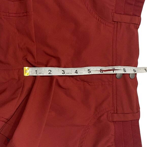 Title Nine Womens clamber Hiking & Climbing Shorts Size 6 rust red - Picture 6 of 7